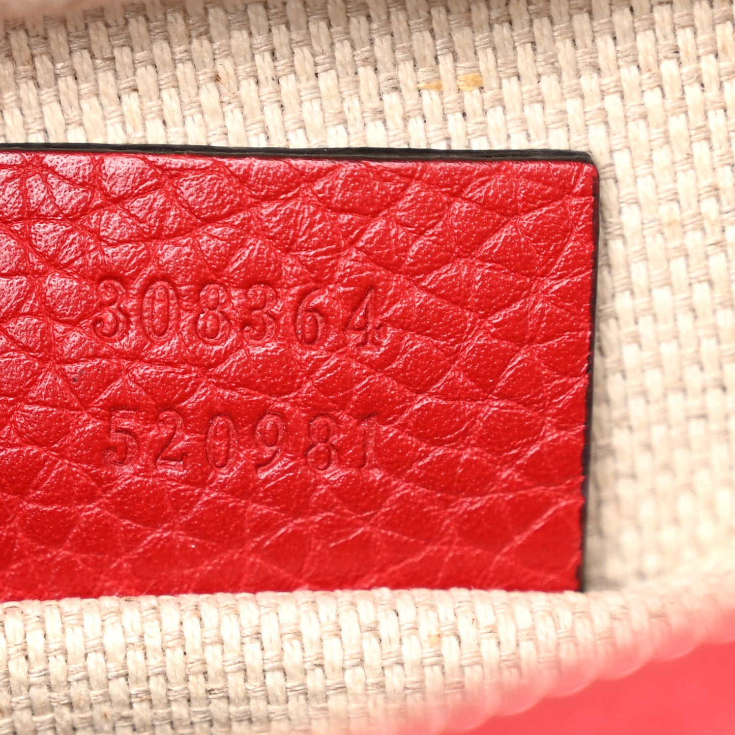 Pebbled Calfskin Small Soho Disco Bag Vibrant Red