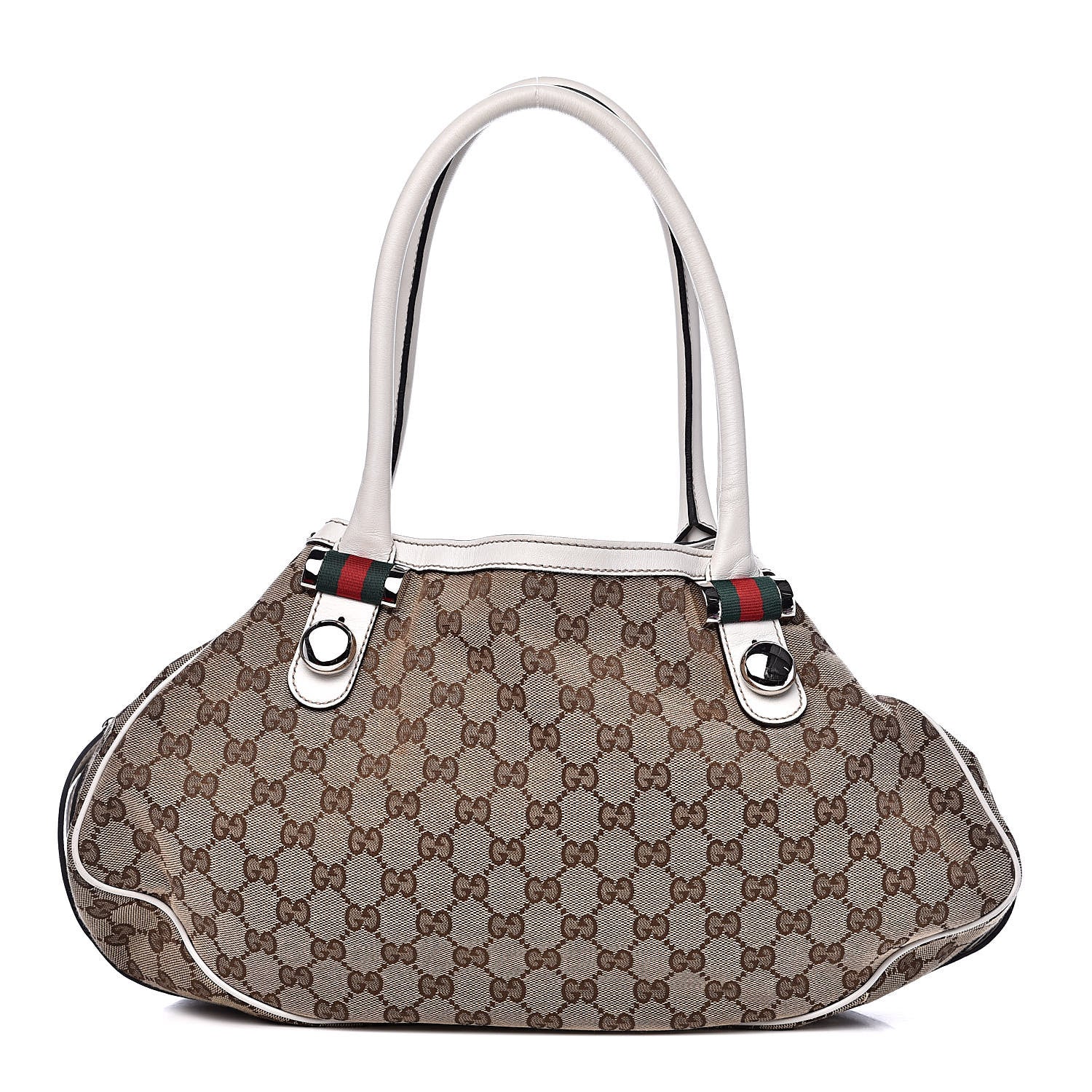 Gucci Monogram Match Ball Shoulder Bag White 1 of 14