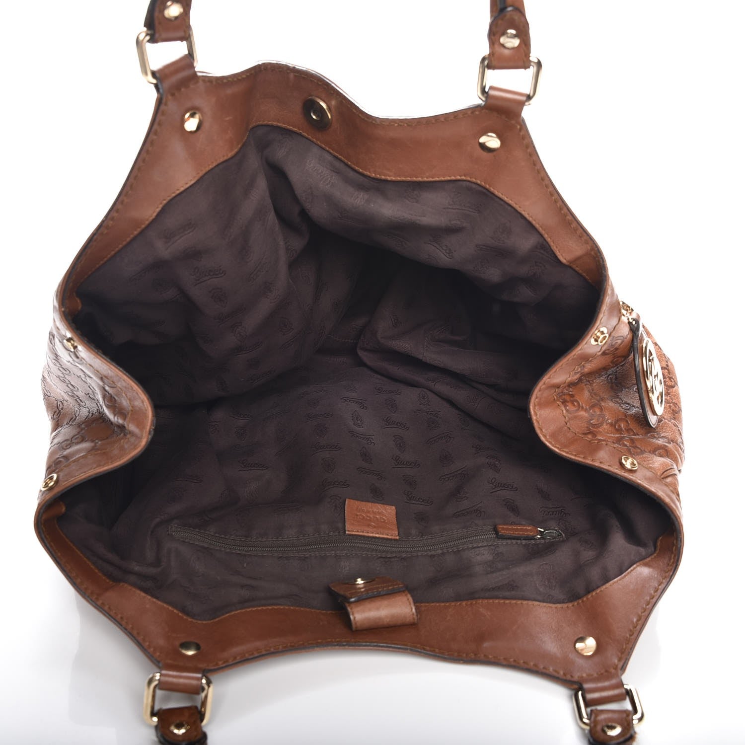 Gucci Guccissima Large Sukey Tote Bronze 5 of 7