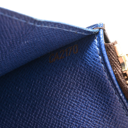 Louis Vuitton Monogram Emilie Wallet Blue 7 of 8