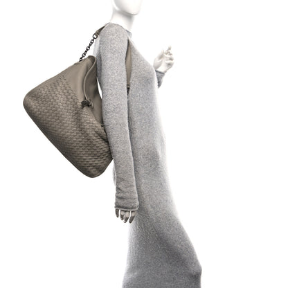 Bottega Veneta Cervo Intrecciato Flap Top Hobo Almond 2 of 9