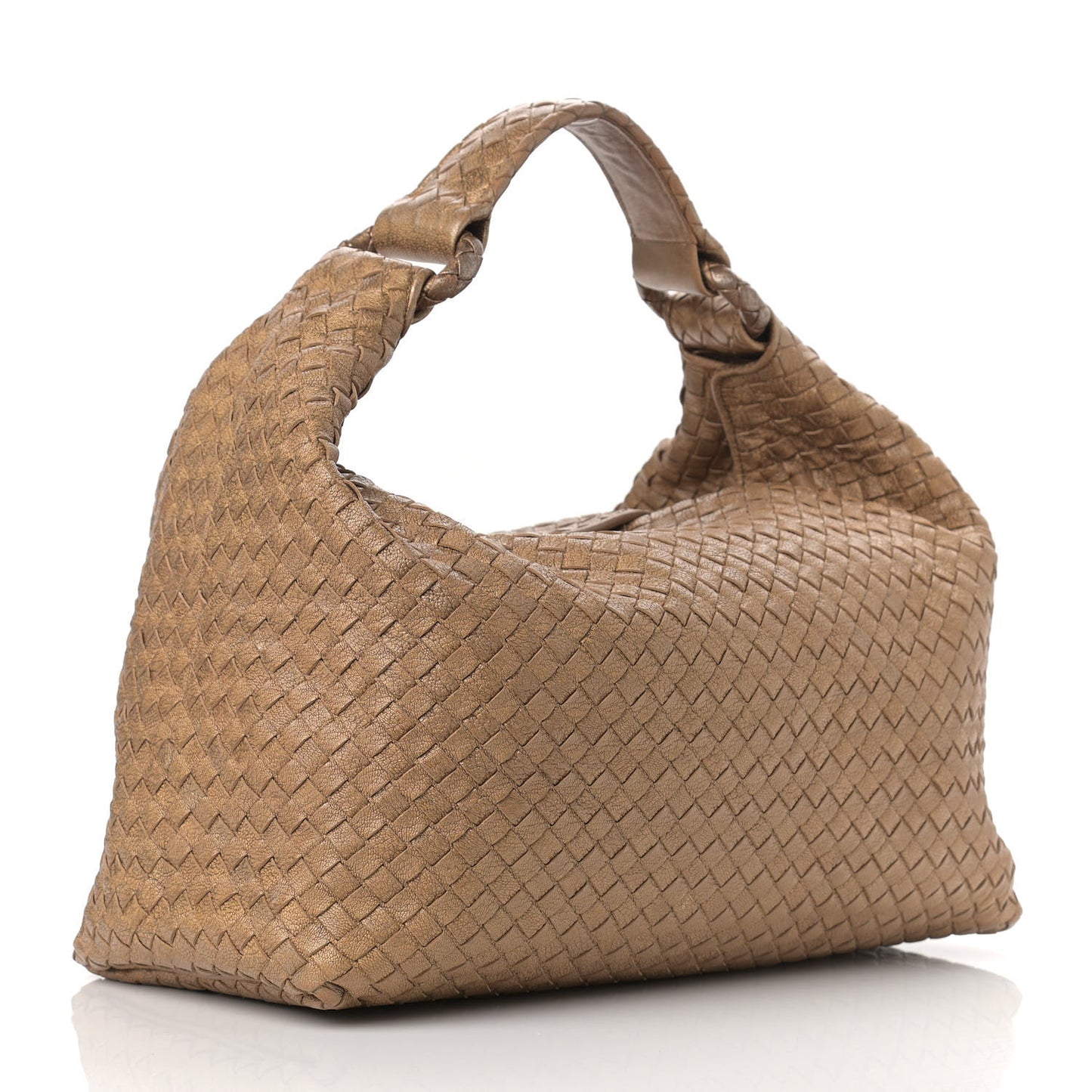 Chevre Intrecciato Sloane Hobo Ottone