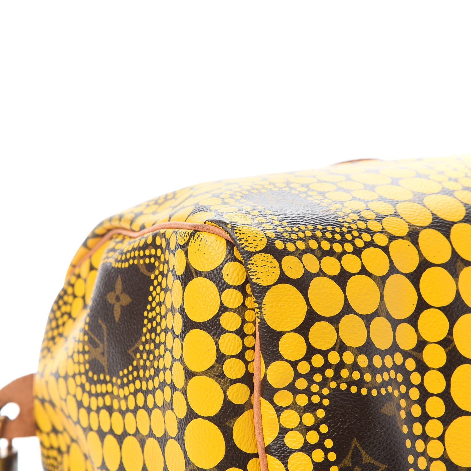 Louis Vuitton Monogram Kusama Town Speedy 30 Yellow 6 of 11
