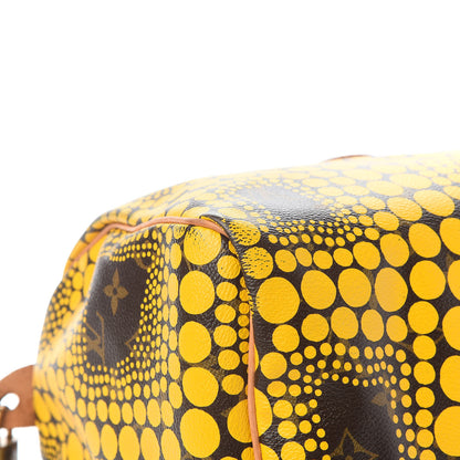 Louis Vuitton Monogram Kusama Town Speedy 30 Yellow 6 of 11