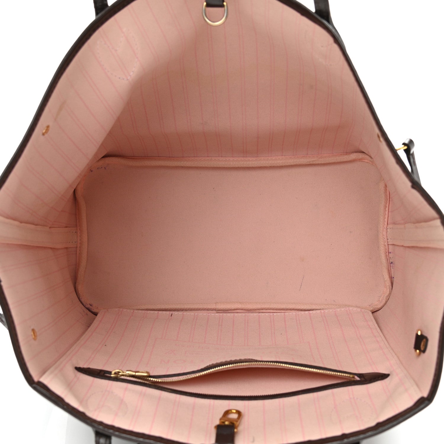 Louis Vuitton Damier Ebene Neo Neverfull MM Rose Ballerine 5 of 15