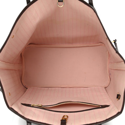 Louis Vuitton Damier Ebene Neo Neverfull MM Rose Ballerine 5 of 15