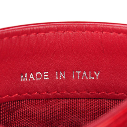 Chanel Patent Quilted Brilliant Card Holder Red 7 of 8