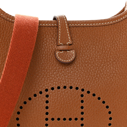 Hermes Taurillon Clemence Amazone Evelyne TPM Gold Cuivre 8 of 13