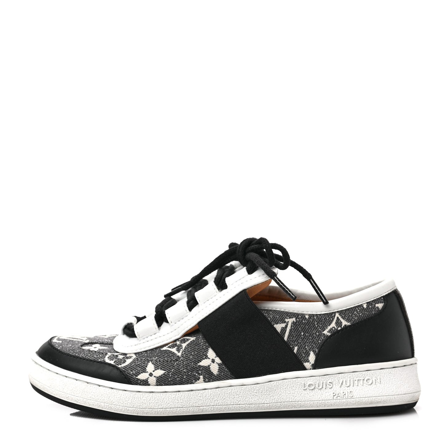 Denim Monogram Lous Sneakers 38 Gray