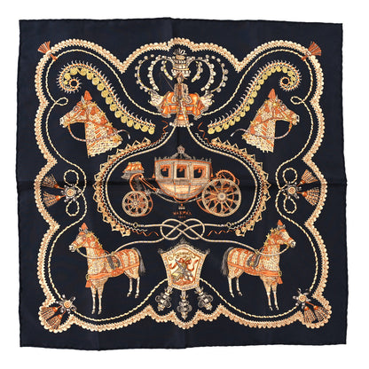 Hermes Silk Paperoles Pocket Square Scarf 45 1 of 3