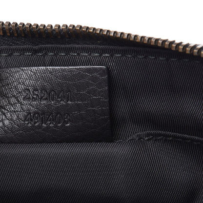 Gucci Pebbled Calfskin Wristlet GG Black 7 of 9