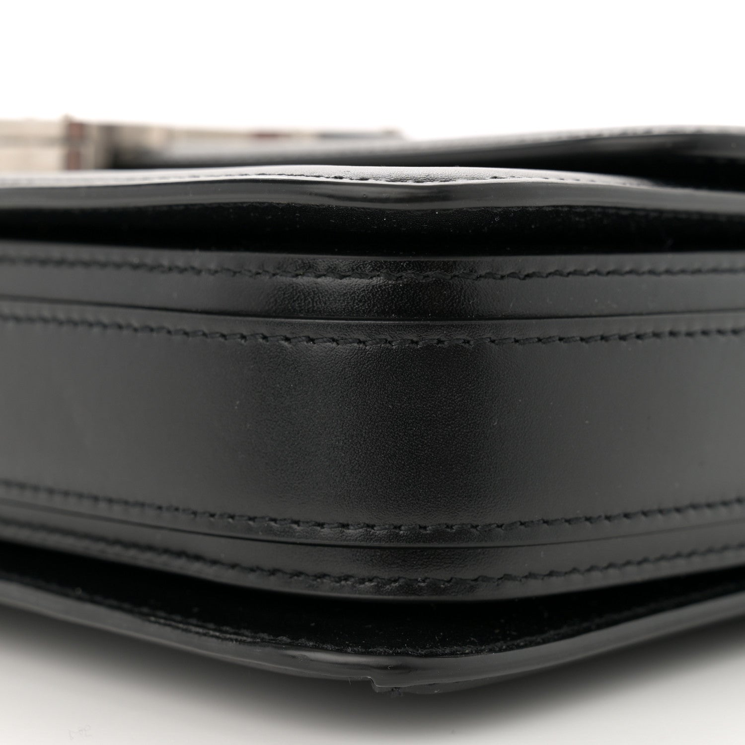 Saint Laurent Box Calfskin Monogram Medium Solferino Satchel Black 10 of 13