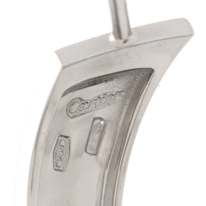 Cartier 18K White Gold 5.5mm LOVE Hoop Earrings 4 of 4