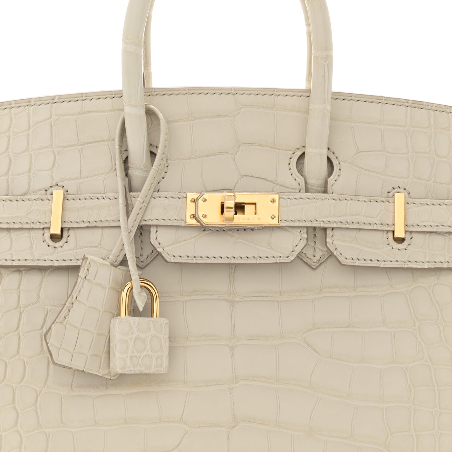Matte Alligator Birkin 25 Beton