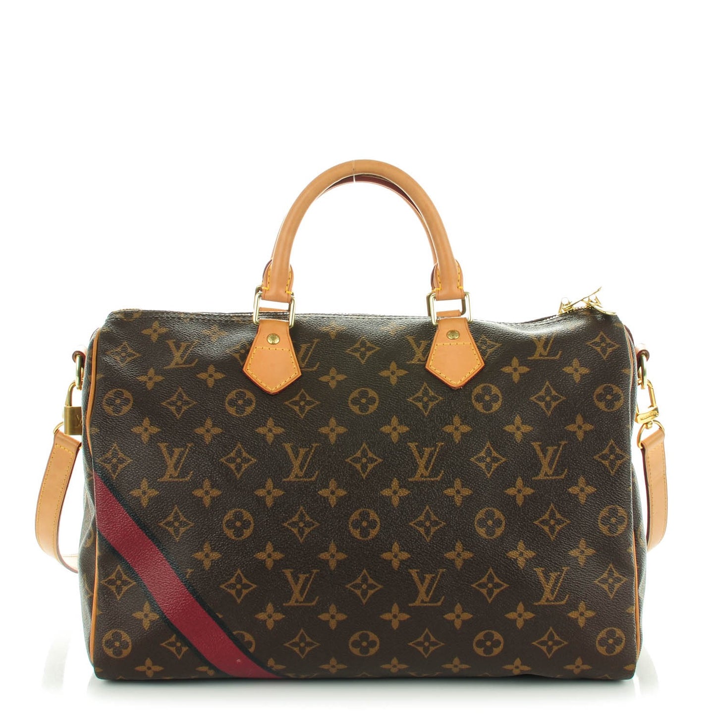 Monogram My LV Heritage Speedy Bandouliere 35 Bordeaux Black