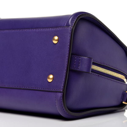 MCM Calfskin Boston Bag Purple 10 of 10
