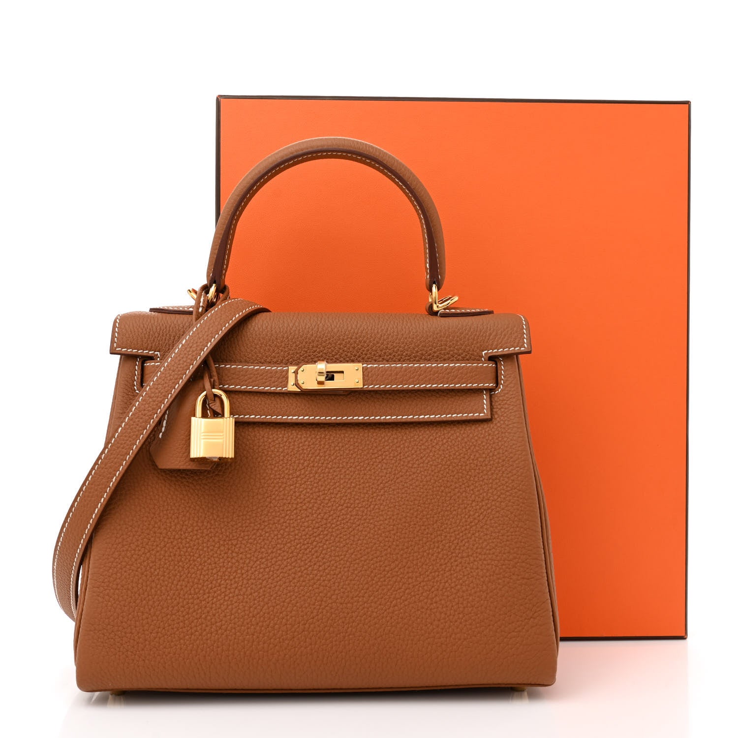 Hermes Togo Kelly Retourne 25 Gold 12 of 12