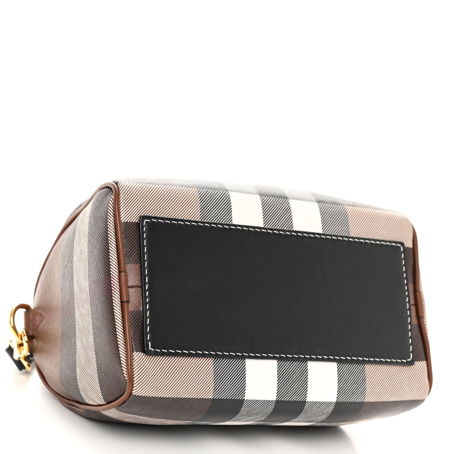 E-canvas Check Mini Bowling Bag Dark Birch Brown