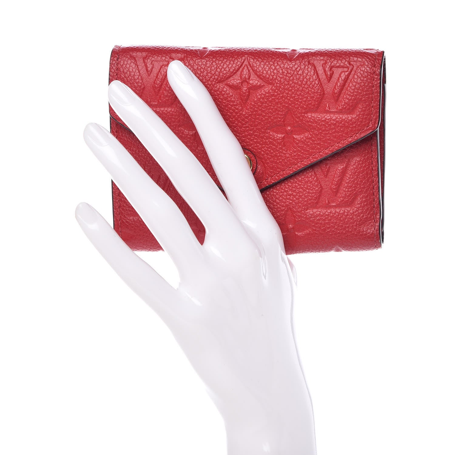 Louis Vuitton Empreinte Victorine Wallet Scarlet 2 of 8