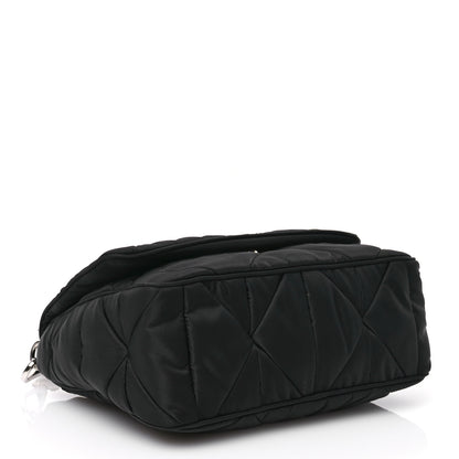Prada Re-Nylon Quilted Padded Flap Shoulder Bag Black 4 of 12