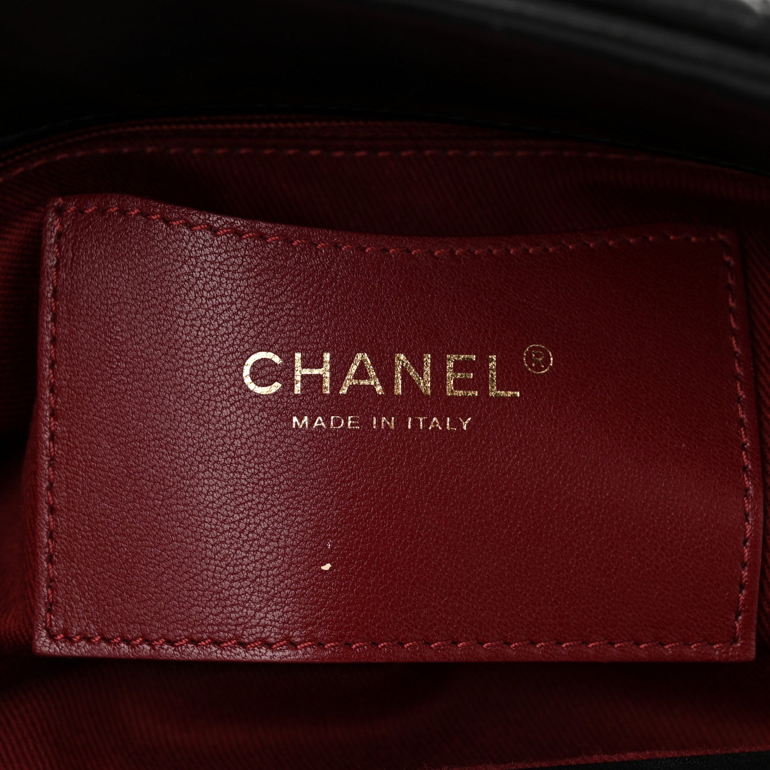 Chanel Aged Calfskin Medium Just Mademoiselle Bowling Bag  Black 7 of 11