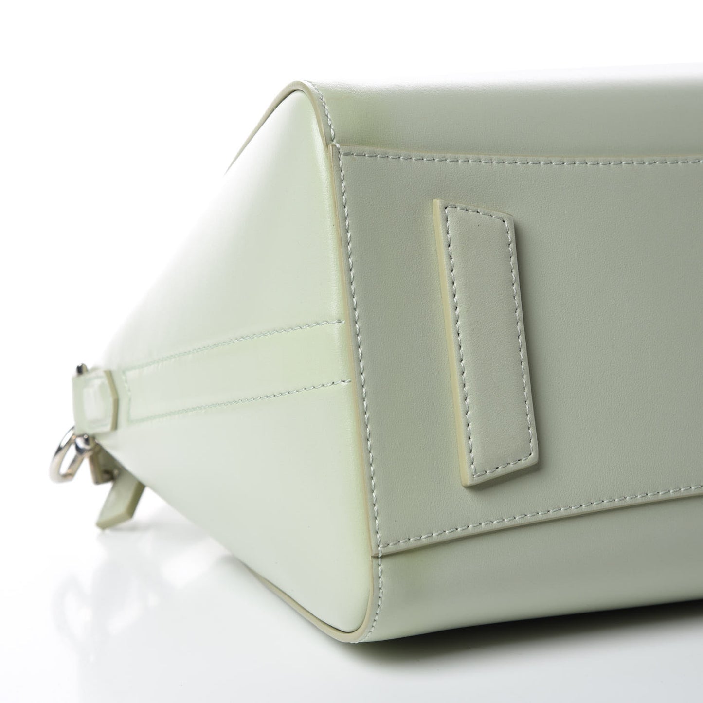 Shiny Lord Calfskin Small Antigona Aqua Green