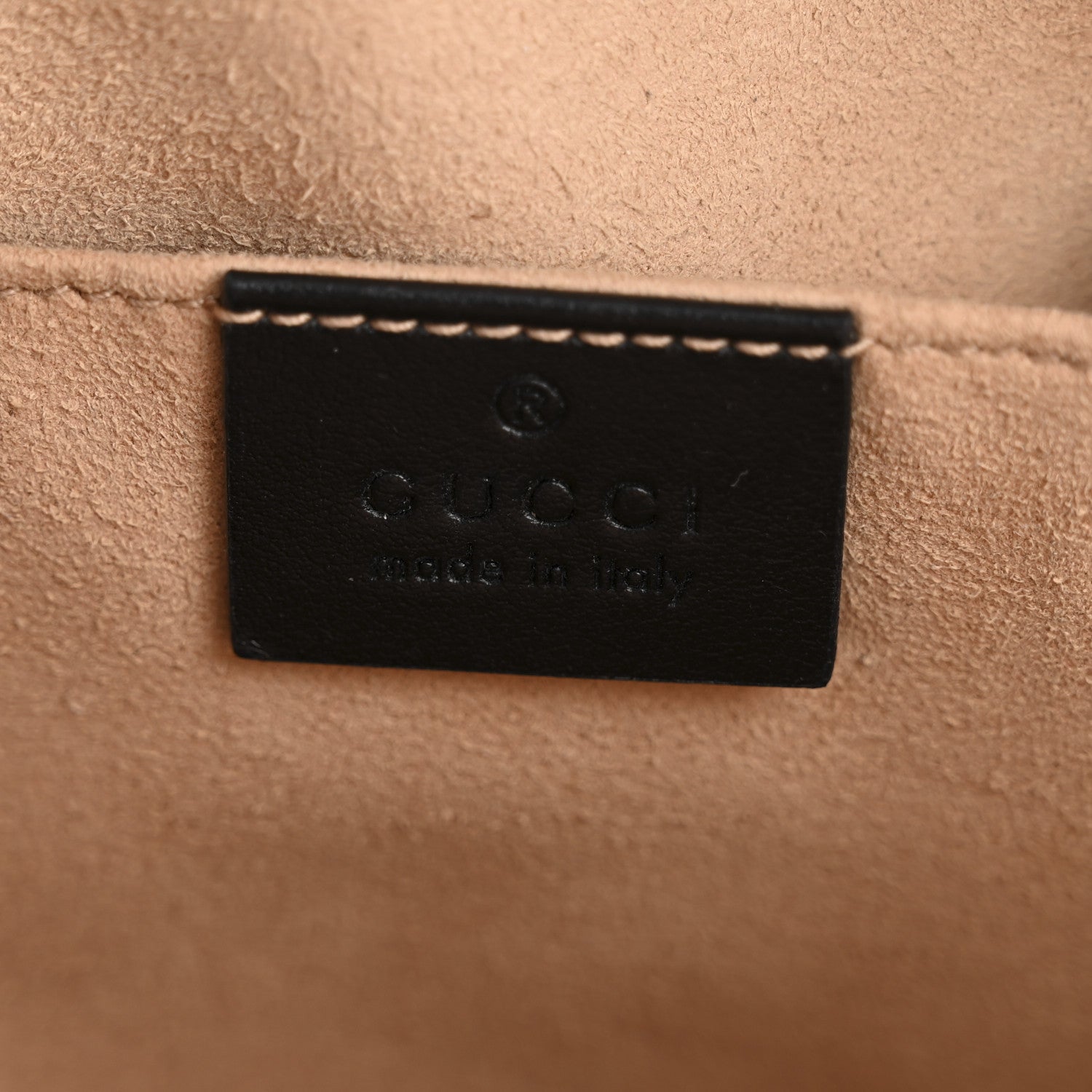 Gucci Calfskin Matelasse Small GG Marmont Chain Shoulder Bag Black 6 of 13