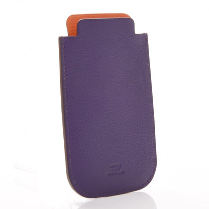 Hermes Swift Chevre Mysore iPhone Case Ultraviolet Potiron 5 of 9
