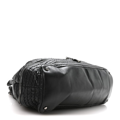 Chanel Lambskin Stitched Expandable Tote Black 3 of 11