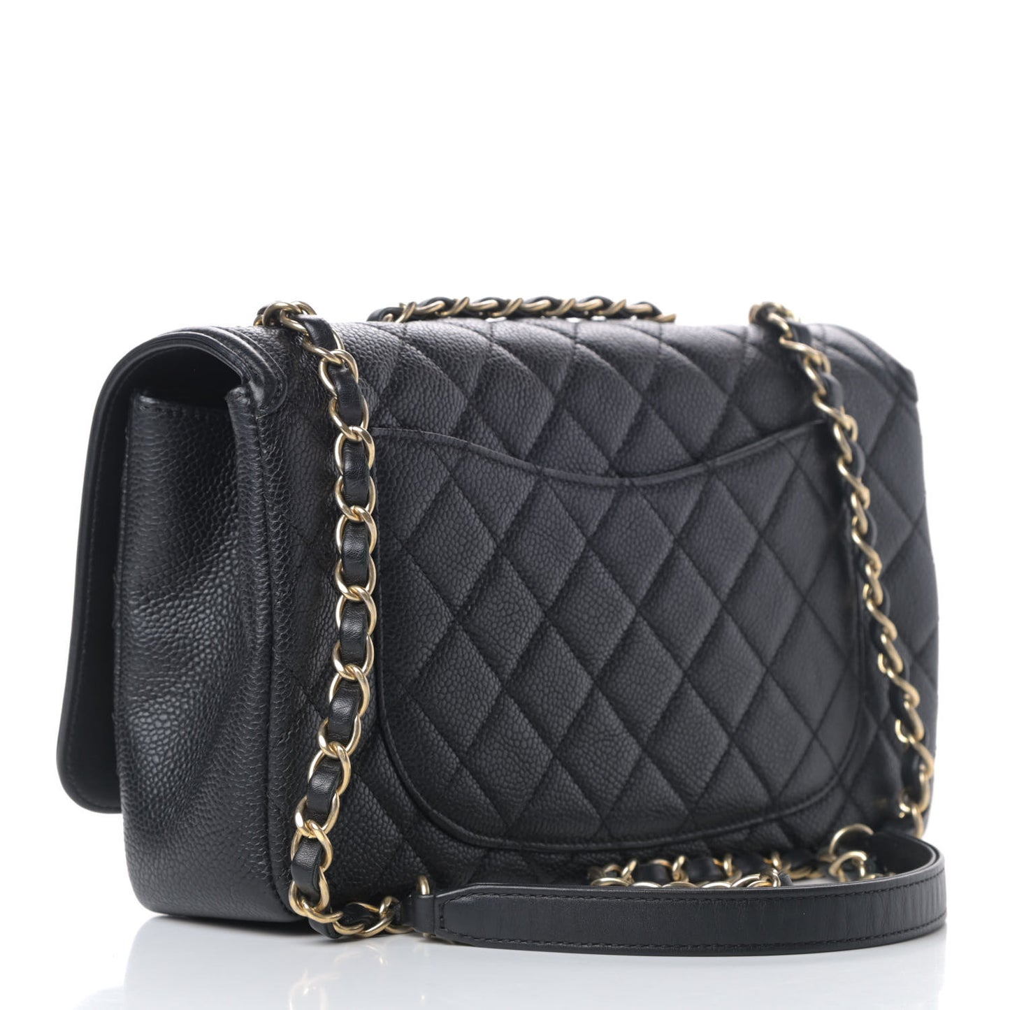 Caviar Quilted Medium CC Filigree Flap Black