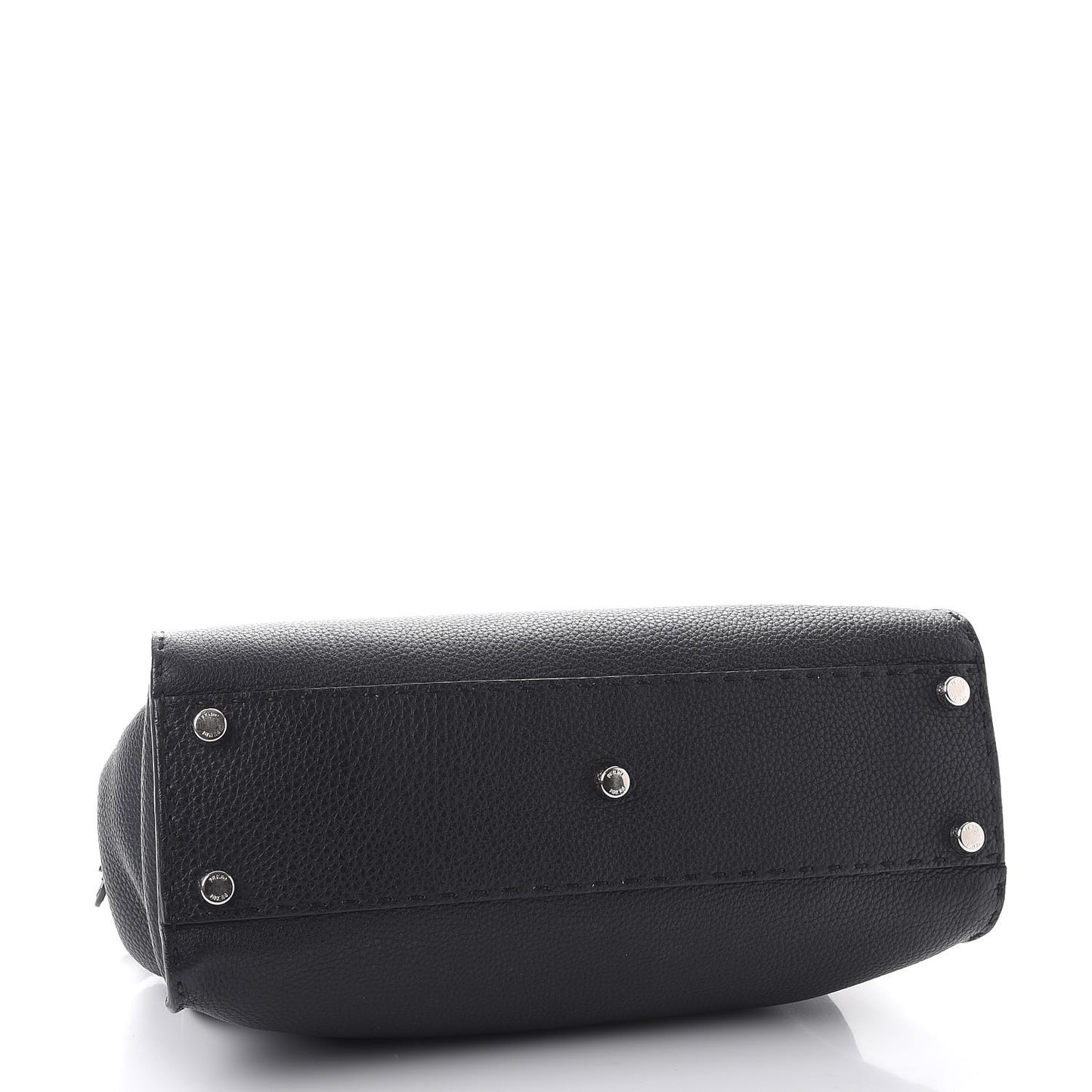 Cuoio Romano Selleria Bi-Color Medium Peekaboo Iconic Satchel Black Mou