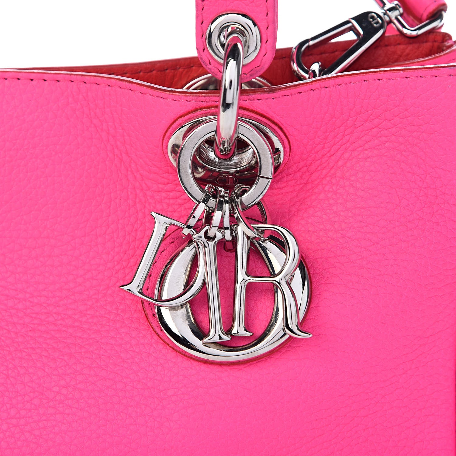 Christian Dior Bullcalf Small Diorissimo Tote Coquelicot 15 of 15