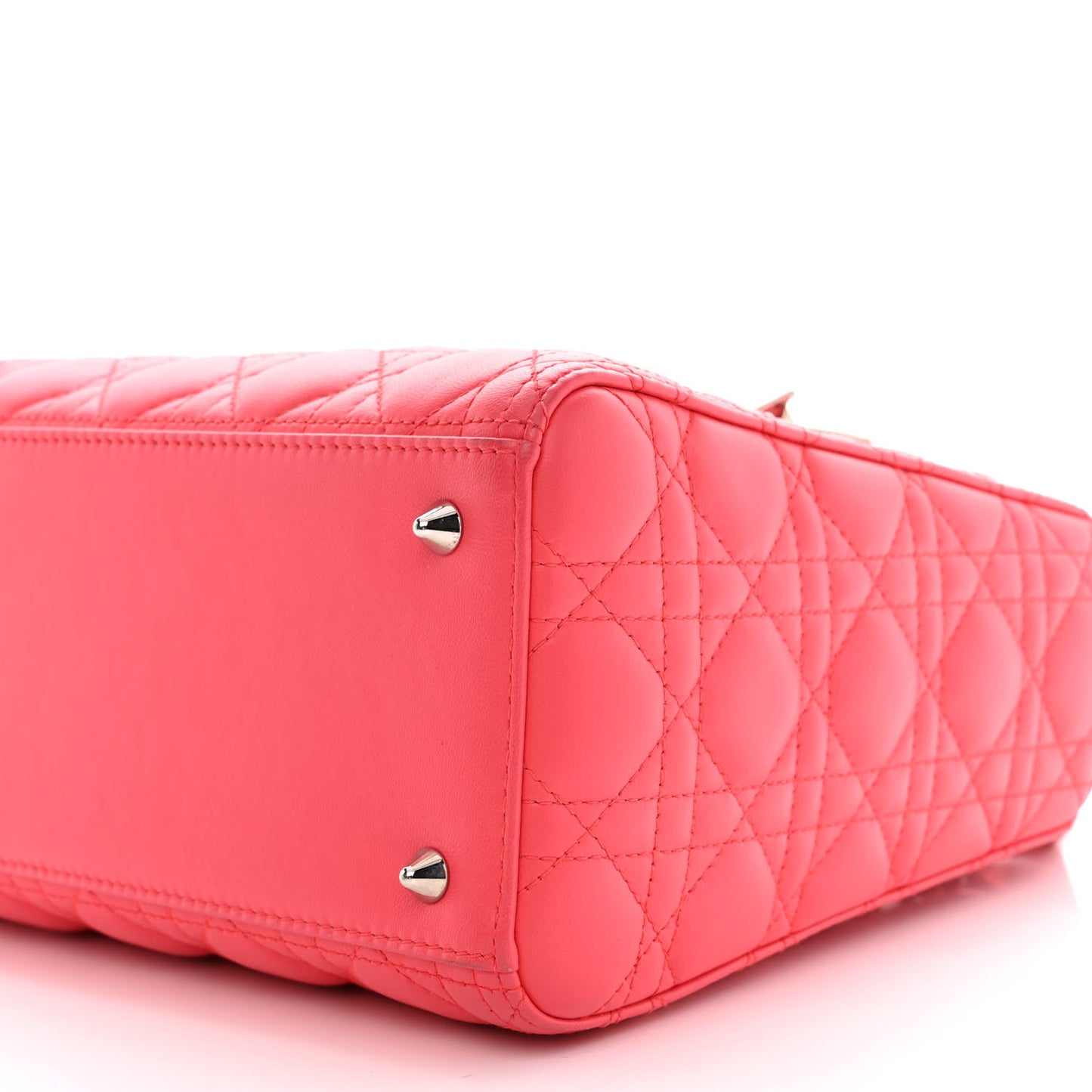 Lambskin Cannage Medium Lady Dior Pink