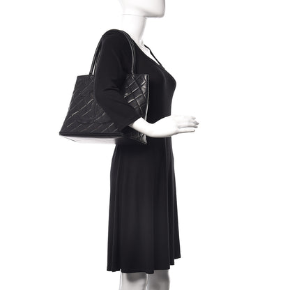 Chanel Lambskin Quilted Medallion Tote Black 2 of 12