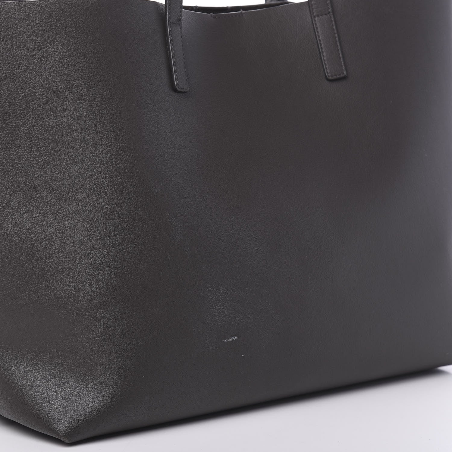 Saint Laurent Calfskin Large Shopping Tote Dark Grey 11 of 18