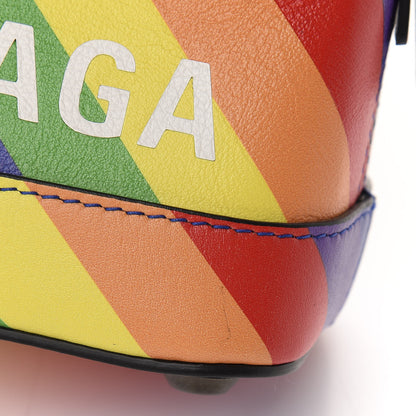 Balenciaga Smooth Calfskin Logo Rainbow XXS Ville Top Handle Bag Multicolor 8 of 11