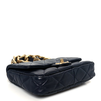 Chanel Lambskin Quilted Small Funky Town Flap Blue 4 of 11