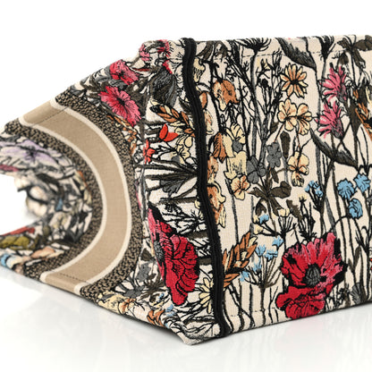 Christian Dior Canvas Embroidered Medium Mille Fleurs Book Tote Multicolor 9 of 15