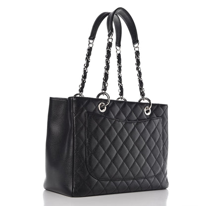 Chanel Caviar Quilted Grand Shopping Tote GST Black 3 of 5