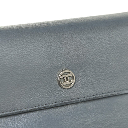 Chanel Metallic Goatskin Large Flap Wallet Silver 15 of 15