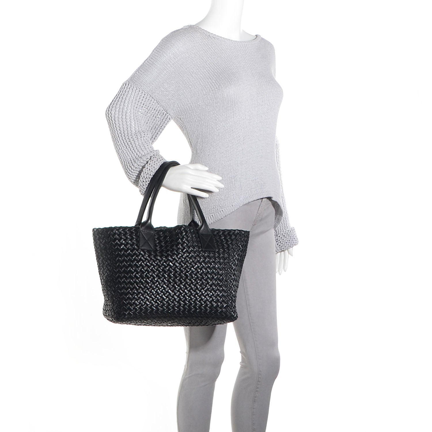 Bottega Veneta Nappa Intrecciato Mini Cabat Nero Black 2 of 8