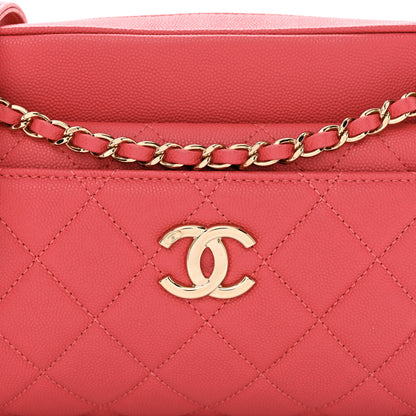 Chanel Caviar Quilted Small In & Out Camera Case Pink 9 of 11