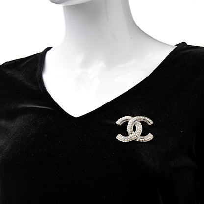 Chanel Pearl Crystal Queen of France CC Brooch Gold 2 of 5