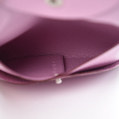 Hermes Chevre Mysore Bastia Coin Purse Mauve Sylvestre 5 of 8