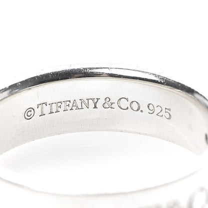 Tiffany Sterling Silver Diamond Locks Ring 58 8.25 4 of 4