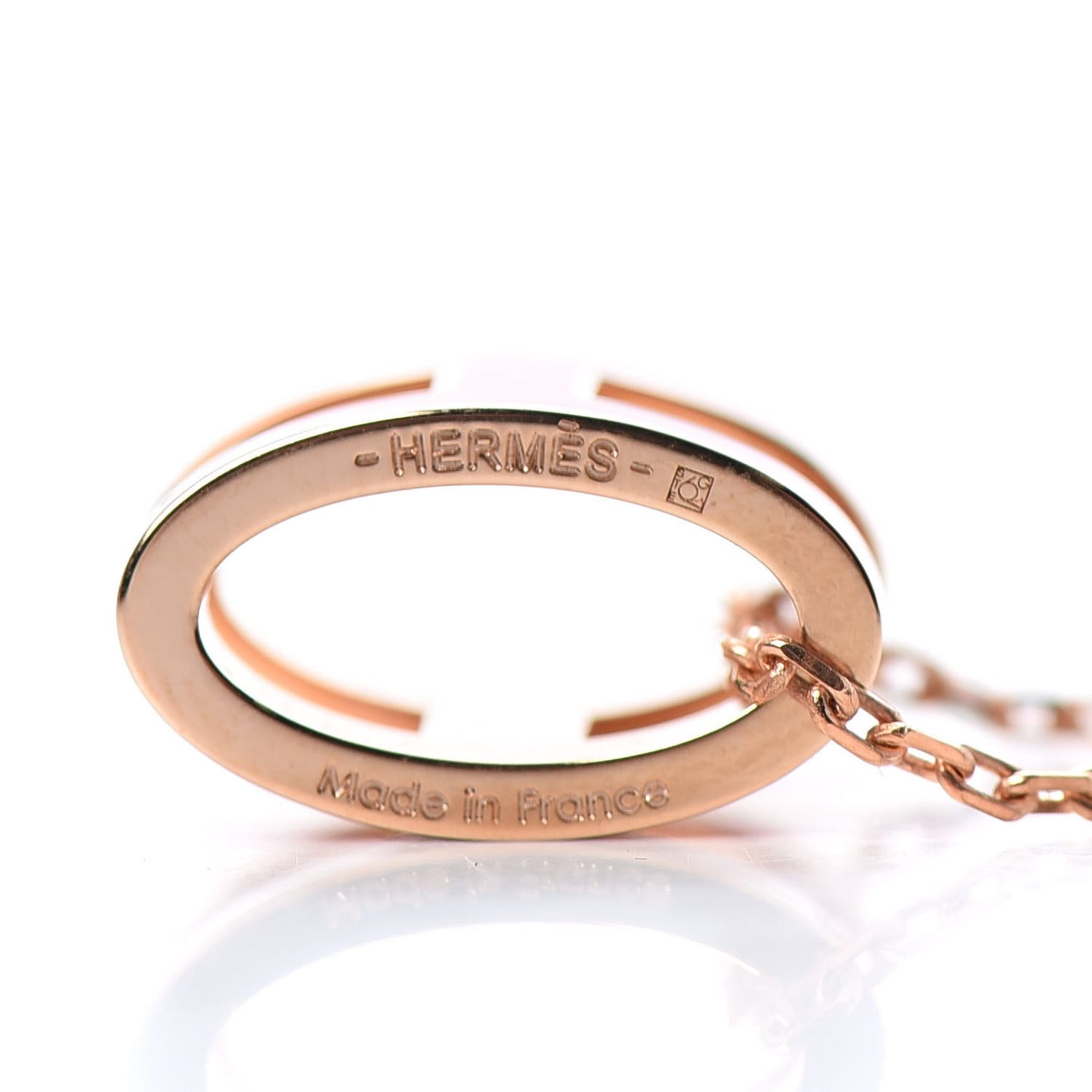 Lacquered Rose Gold Pop H Pendant Necklace Rose Extreme