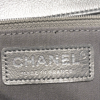 Chanel Metallic Lambskin Large Chain All Over Flap Silver 7 of 10