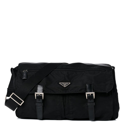 Prada Nylon Vela Messenger Bag Black 1 of 21