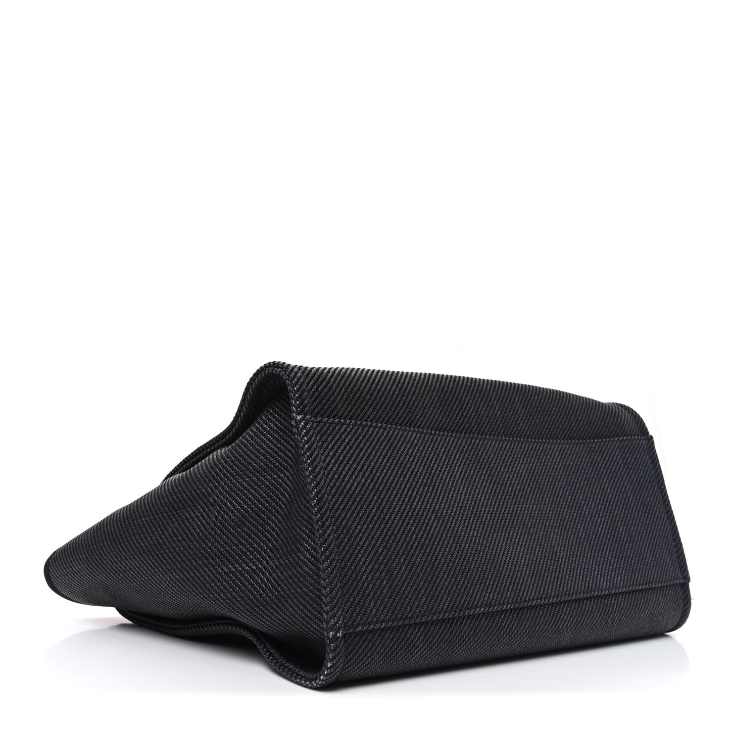 Mixed Fibers Calfskin Medium Deauville Tote Black