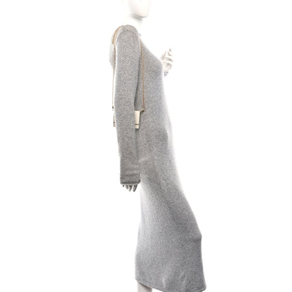 Prada Saffiano Card Holder With Chain Talco 2 of 10
